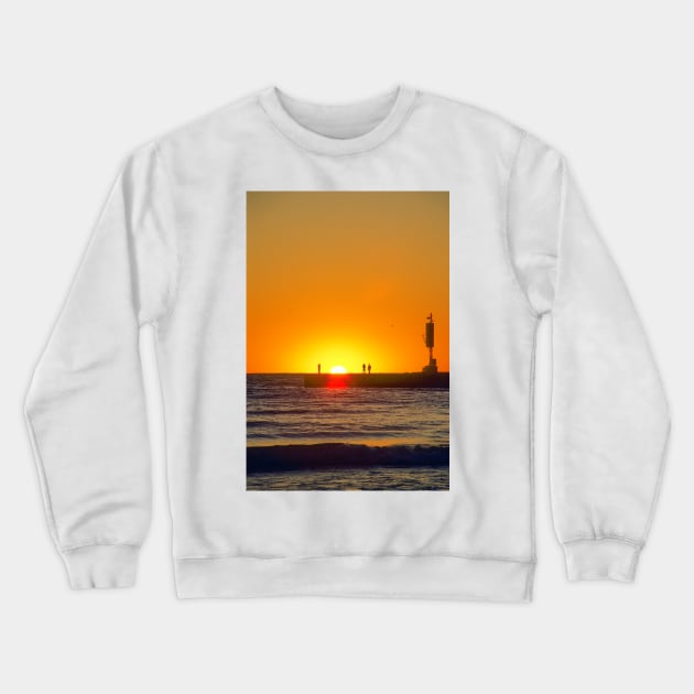 Silhouettes on the Pier Crewneck Sweatshirt by BrianPShaw